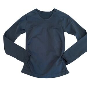 Z By Zella Black Meridian Long Sleeve Mesh Panel‎ Athletic Top Sz S